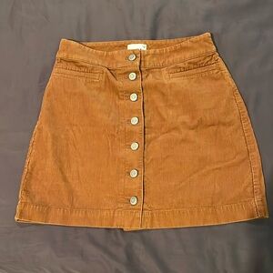 Chestnut Courdoroy miniskirtrt